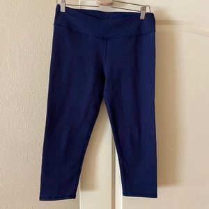 Fabletics Blue Capri Leggings, Size M